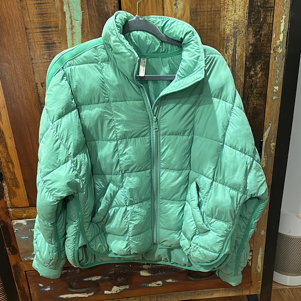 FP Movement Green Pippa Packable Puffer Jacket EUC